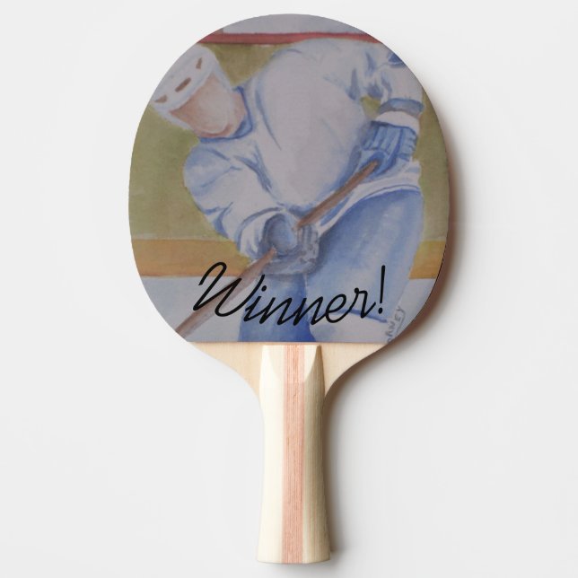 Winner Hockey Player Ping Pong Paddle (Front)