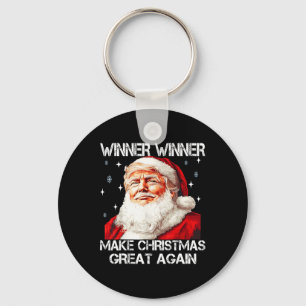 Winner Make Christmas Great Again Santa Funny Trum Key Ring