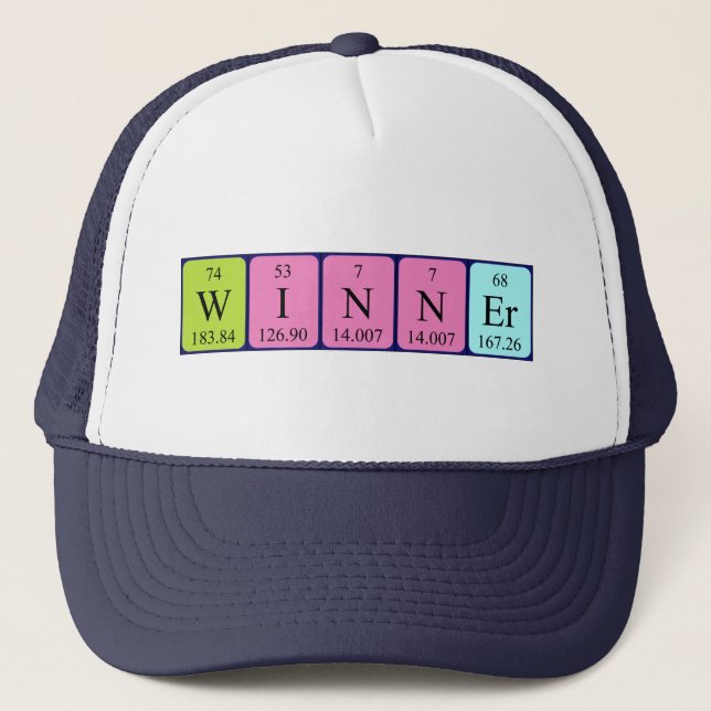 Winner periodic table name hat (Front)