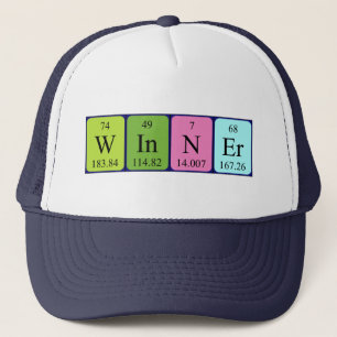 Winner periodic table name hat