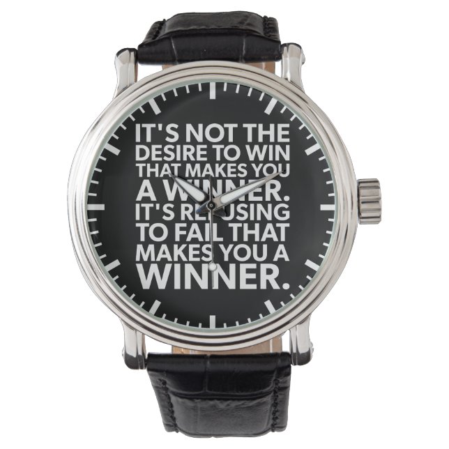 Winner - Refuse To Fail - Workout Motivational Watch (Front)