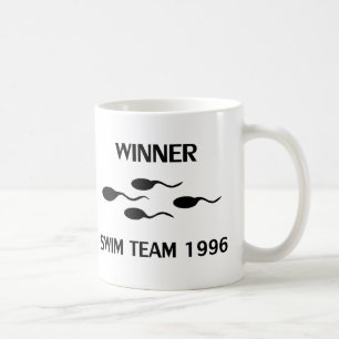 winner swim team 1996 icon coffee mug