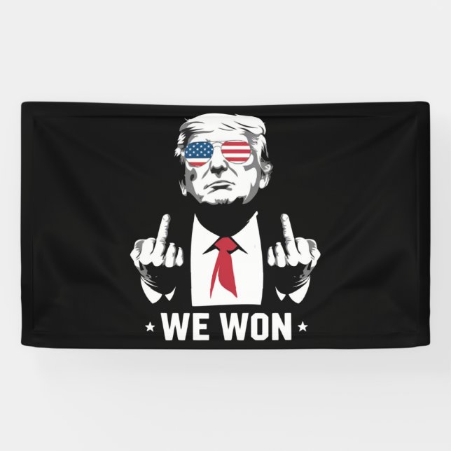 Winner Trump We Won Inauguration Day 47th  Banner (Horizontal)