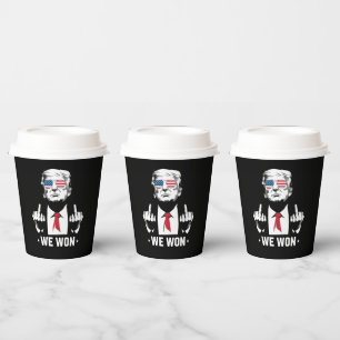 Winner Trump We Won Inauguration Day 47th Paper Cups