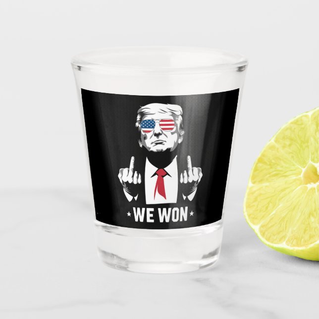 Winner Trump We Won Inauguration Day 47th  Shot Glass (Front)