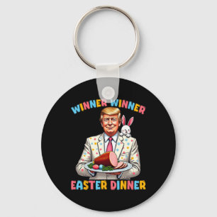 Winner Wiiner Easter Dinner Trump Easter Funny For Key Ring