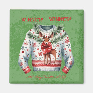 Winner! Winner! Best Ugly Sweater of 20xx Magnet