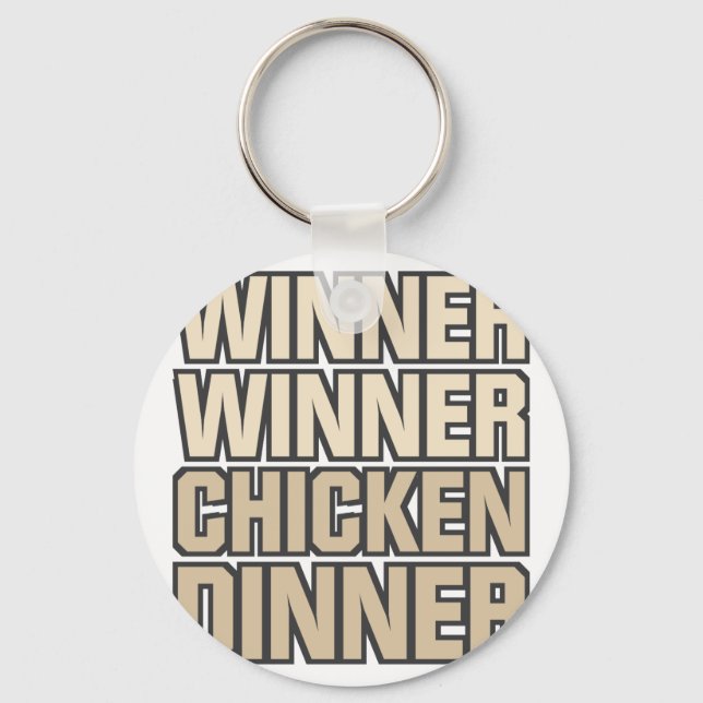 Winner Winner Chicken Dinner Key Ring (Front)