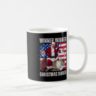 Winner Winner Christmas Dinner Santa Trump Ugly Sw Coffee Mug