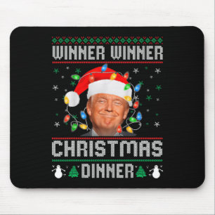 Winner Winner Christmas Dinner Santa Trump Ugly Sw Mouse Pad