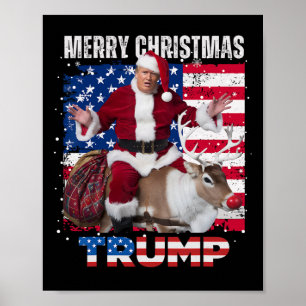 Winner Winner Christmas Dinner Santa Trump Ugly Sw Poster