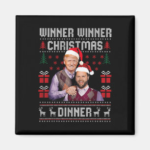 Winner Winner Christmas Dinner Santa Trump Vance U Magnet