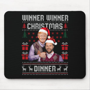Winner Winner Christmas Dinner Santa Trump Vance U Mouse Pad