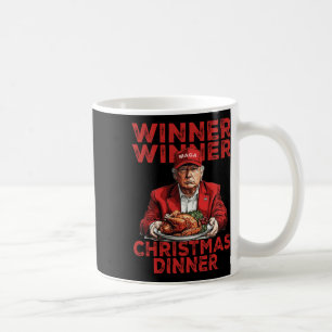Winner Winner Christmas Dinner Thankful Trump Sant Coffee Mug