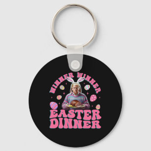 Winner Winner Easter Dinner Funny Trump Happy East Key Ring