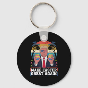 Winner Winner Easter Dinner President Trump Happy Key Ring