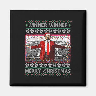Winner Winner Merry Christmas Funny Santa Trump 20 Magnet
