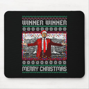Winner Winner Merry Christmas Funny Santa Trump 20 Mouse Pad