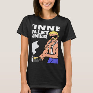 Winner Winner Mullet Dinner Party In The Back T-Shirt