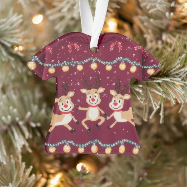 WINNER! WINNER! Tacky Christmas Sweater Contest  Ornament (Tree)