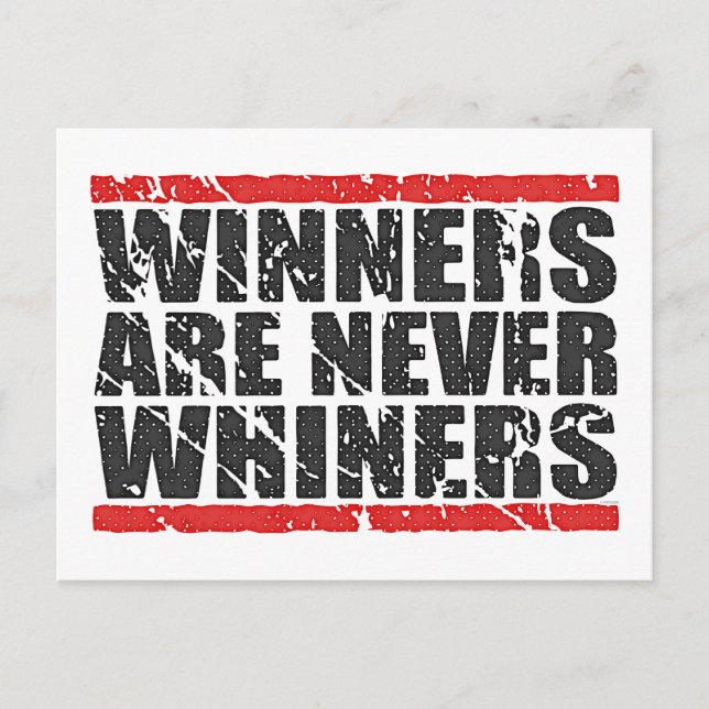 Winners are never Whiners | Retro Look Postcard (Front)