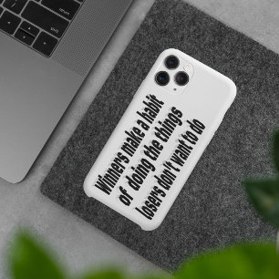 Winners Habits Motivational Quote iPhone 16 Case