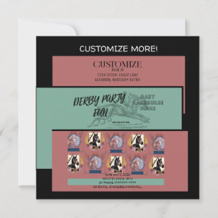 winners Jamie & Poppy tied Classic Round Sticker Invitation