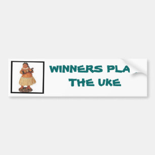 Winners Play the Uke Bumper Sticker