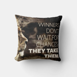 Winners Take Chances - Motivational Cushion