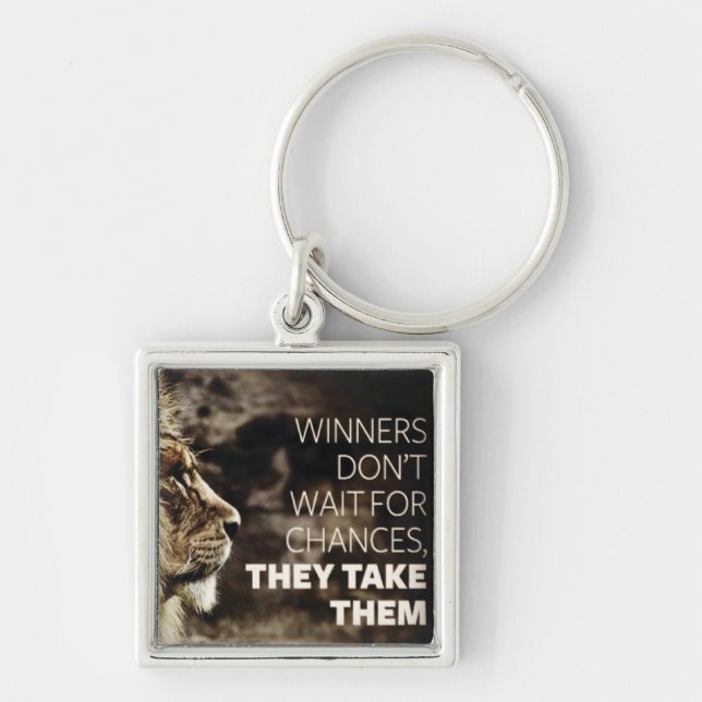 Winners Take Chances - Motivational Key Ring (Front)