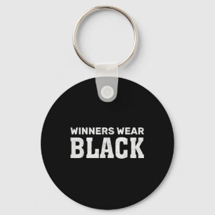 Winners Wear Black Team Spirit Game Competition Ca Key Ring