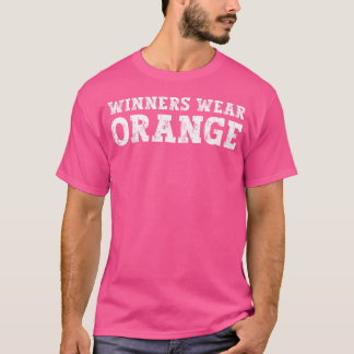 Winners Wear Orange Colour War Camp Team Game Comp T-Shirt
