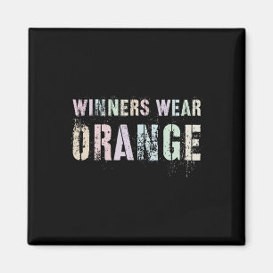WINNERS WEAR ORANGE Summer Camp Team Colour War Ga Magnet
