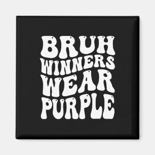 Winners Wear Purple Team Sports Day Game Spirit We Magnet
