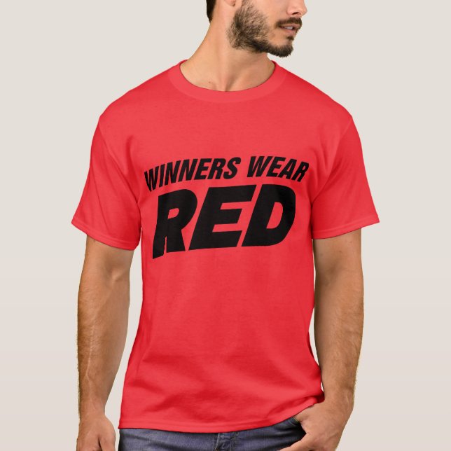 Winners Wear Red T-Shirt (Front)