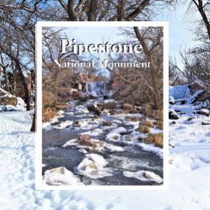 Winnewissa Falls, Pipestone National Monument Po Postcard