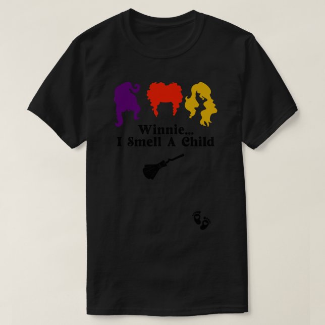 Winnie I Smell A Child T-Shirt (Design Front)