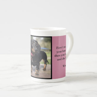 Winnie the daschund bone china mug