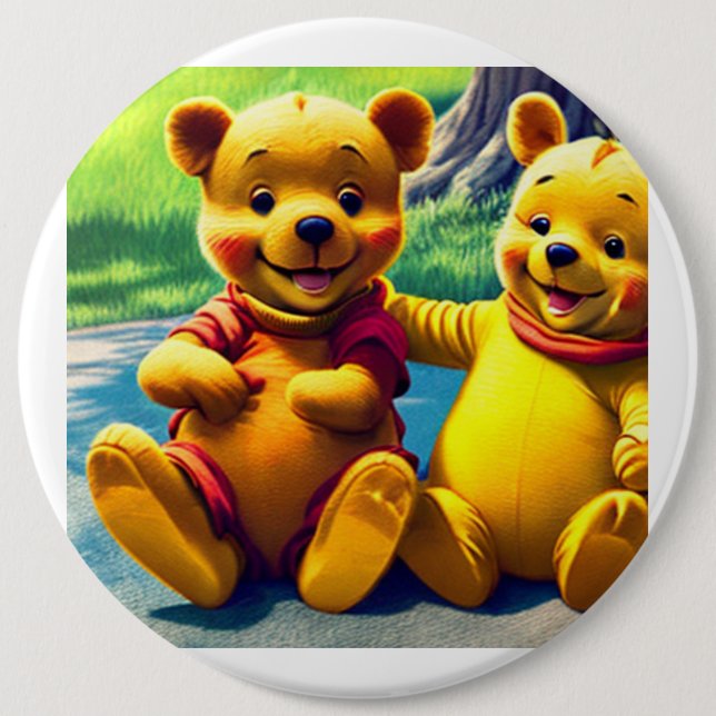 Winnie the Pooh 8. 6 Cm Round Badge (Front)