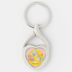 Winnie the Pooh Keyring - Personalize with name.