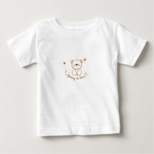 Winnie the Pooh Mommy to Bee Pregnancy Announcemen Baby T-Shirt