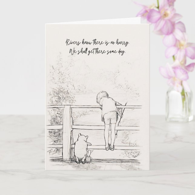 Winnie-the-Pooh No Rush Card (Orchid)