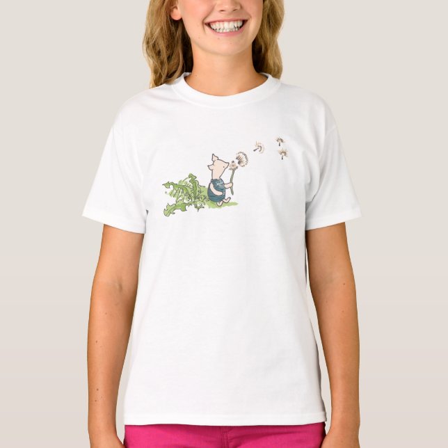 Winnie The Pooh- Piglet & Dandelion T-Shirt (Front)