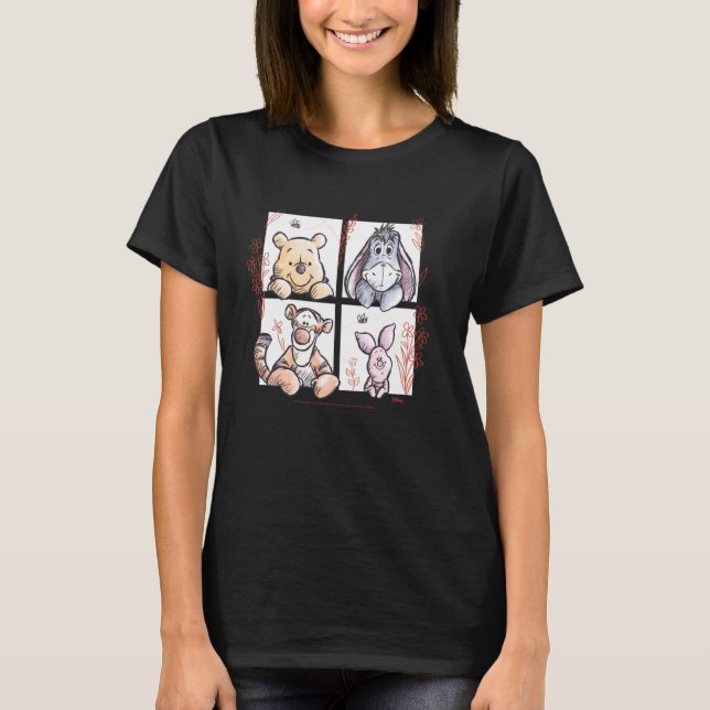 Winnie the Pooh - Pooh Eeyore Tigger And Piglet T-Shirt (Front)