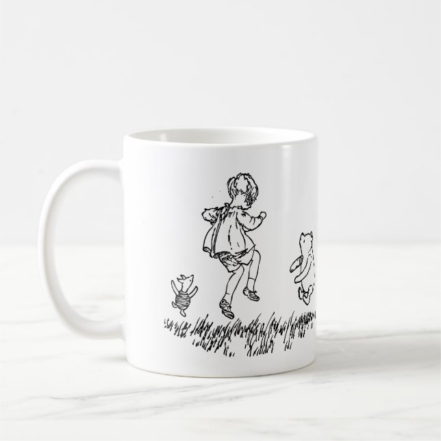 Winnie The Pooh- Practice Jumps Coffee Mug (Left)