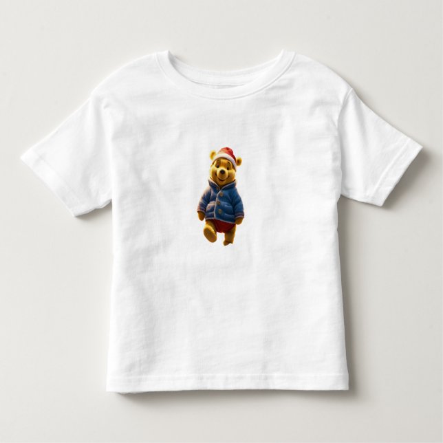 Winnie the Pooh Ready for Christmas Toddler T-Shirt (Front)
