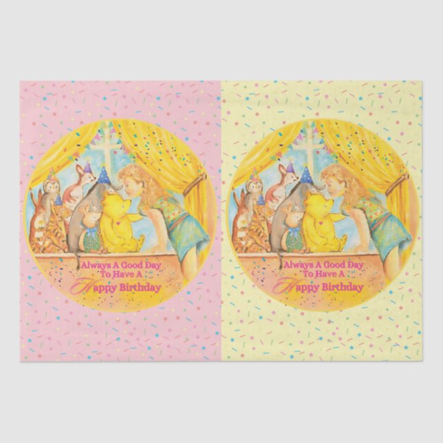 Winnie The Pooh Tissue Paper  (Front)