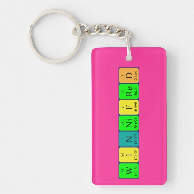 Winnifred periodic table name keyring (Front)