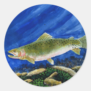 Winning Art By I. Walker Grade 4 Classic Round Sticker