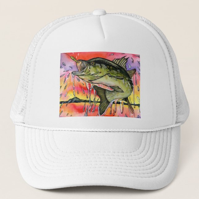 Winning artwork by S. Tu, Grade 9 Trucker Hat (Front)